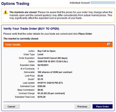 sharebuilder options trading order confirmation menu