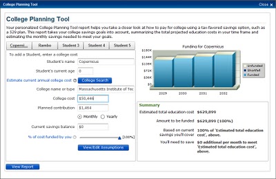 merrill edge college planning tool